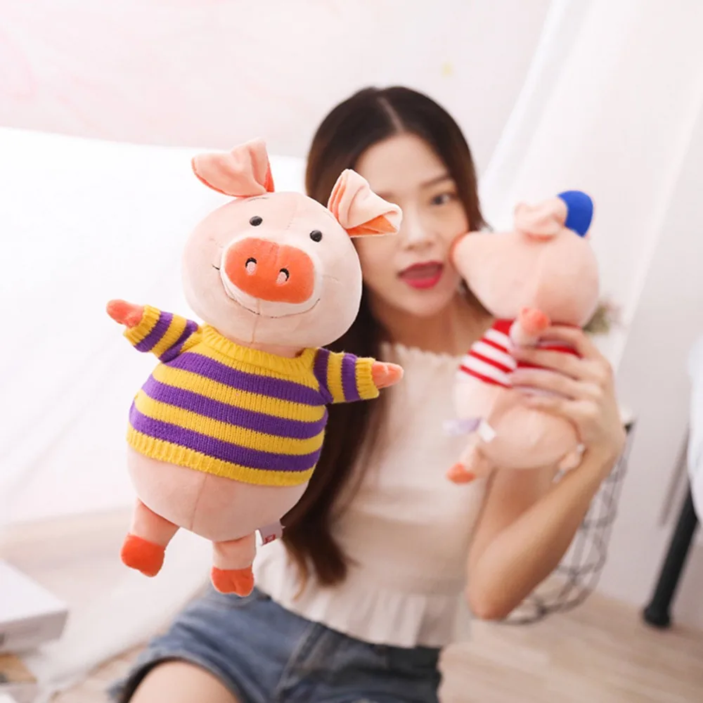 Мягкая плюшевая подушка Kawaii Love Pig 1 шт. 30 см мягкая с милым животным ручная грелка