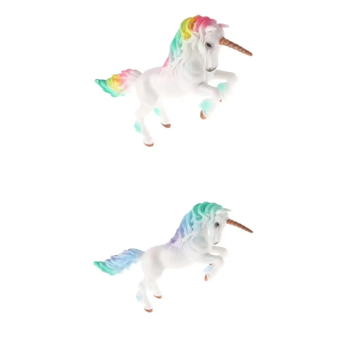 2Pcs Unicorn Model, Magic Creature Action Figures, Kids Educational Toy