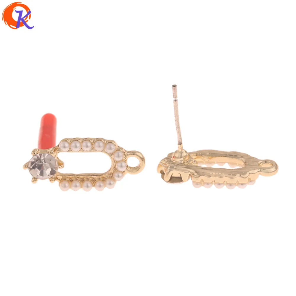 

Cordial Design 50Pcs 8*18MM Jewelry Accessories/Earrings Stud/Silver Pin/Imitation Pearl/DIY Making/Hand Made/Earring Findings