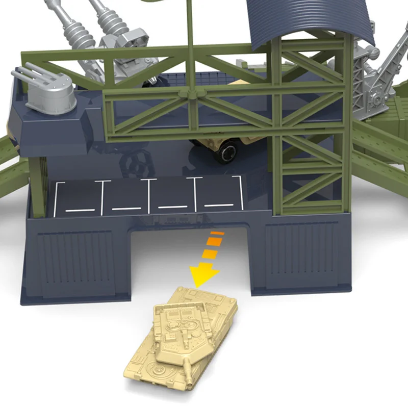 Броня корпус сборки здания серии автомобиль миниатюрный военных баз 3D Парковка