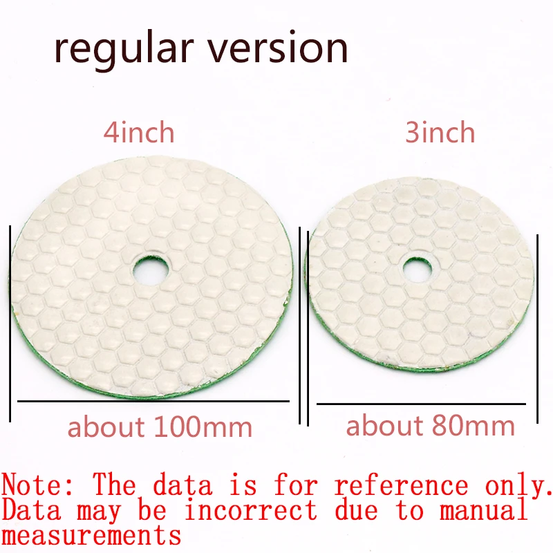 5pcs 3/4inch Dry Grinding Disc Quick Change Polishing Pads + 1pcs stick for Granite Marble Stone Concrete Floor Air Sander Tools