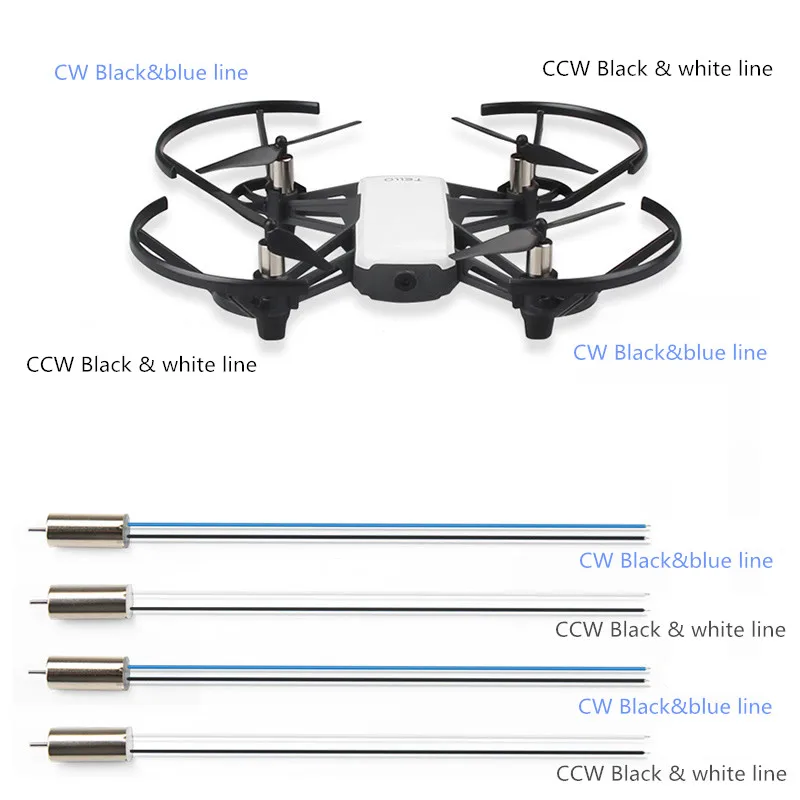 CW& CCW ремонт двигателя Замена запасных частей для DJI Tello Дрон WiFi RC FPV Квадрокоптер Дрон аксессуары