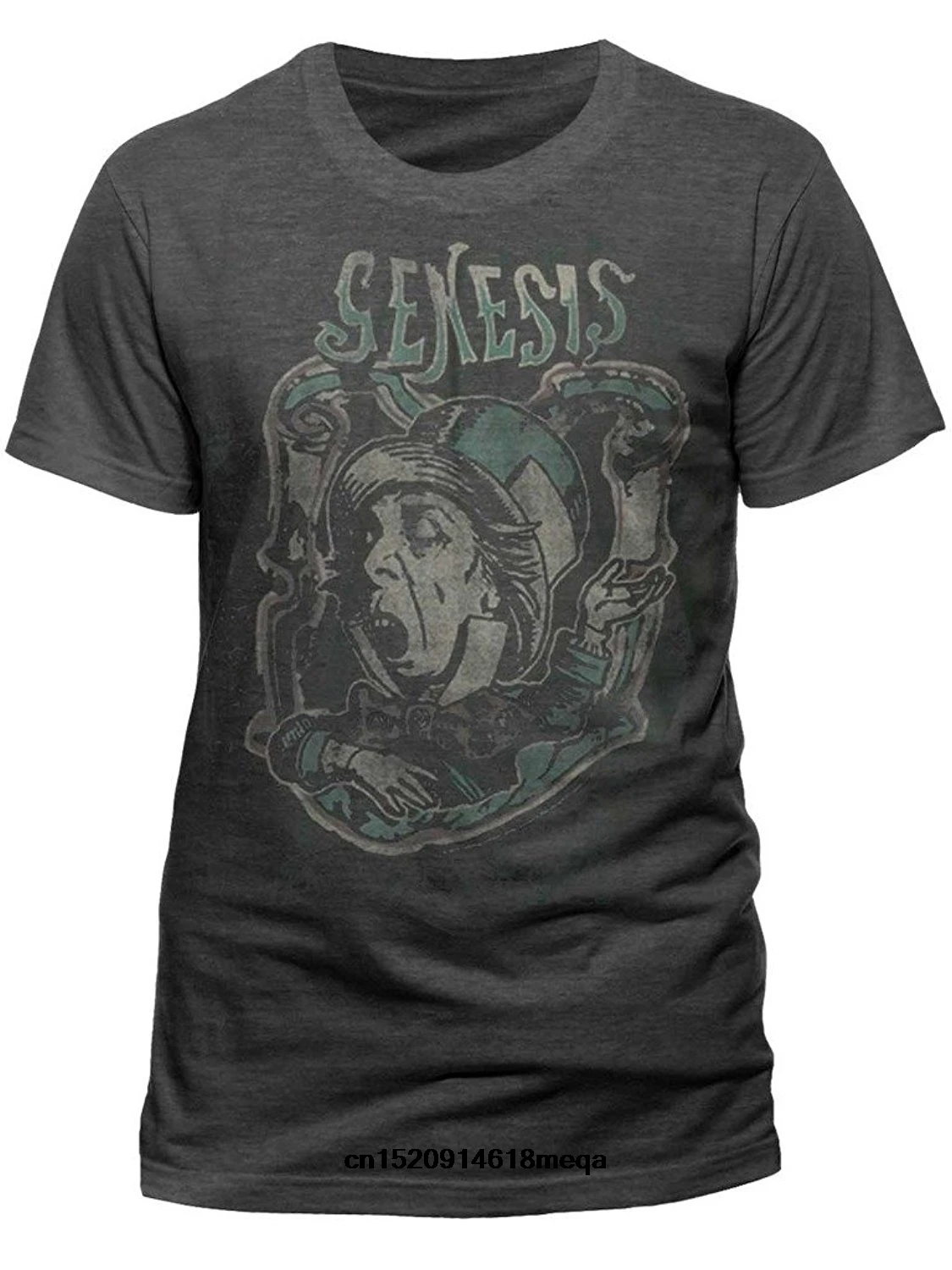 Возьмите Забавные футболки Для мужчин Genesis Безумный Шляпник Винтаж рок группы