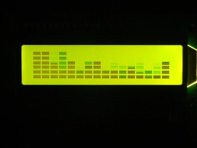 

NEW 1PC green assemble MS1602 LCD music spectrum display can be used for car modified car spectrum