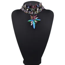 Luxury Wedding Collar Chokers Necklace Women Fashion Jewelry Maxi Necklace Statement Maxi Bijoux Shinning Charm Jewelry