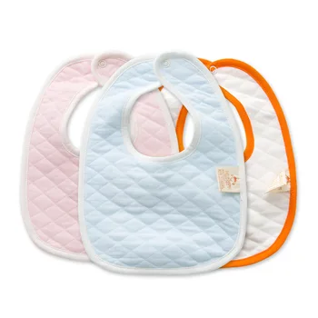 

New 3 Color Thicken Cotton Newborn Bibs Infant Soft Saliva Baby Solid Towel Clothes Accessory Toddler Cute Style Burp Clothes