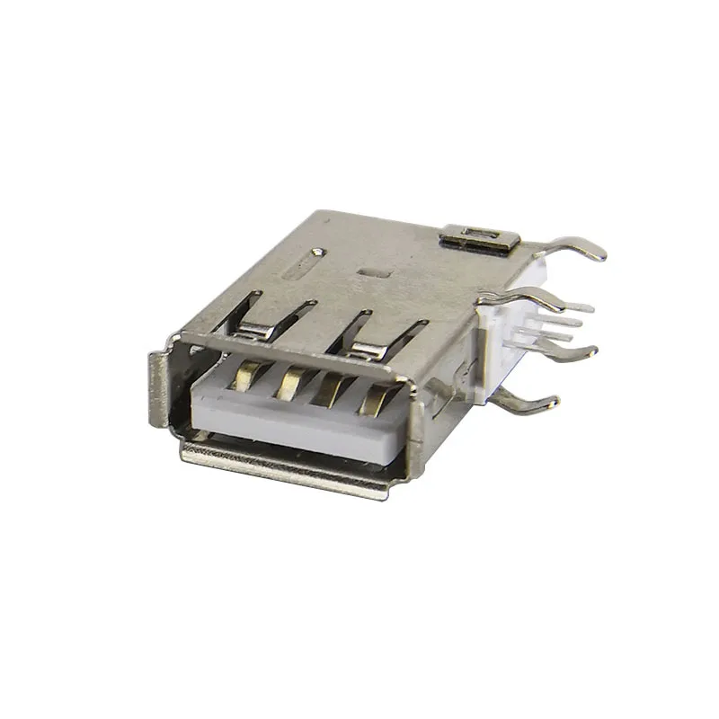 10 шт./лот USB 2 0 боковой штекер типа А 4 контактный разъем концевые