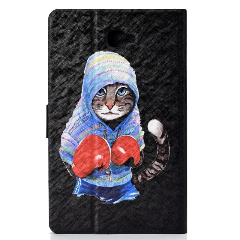 Wekays For Samsung Galaxy Tab A6 A 2016 10.1 T585 T580 T580N T585N Cartoon Cat Leather Cover Case For Samsung Tab A 6 A6 SM-T580