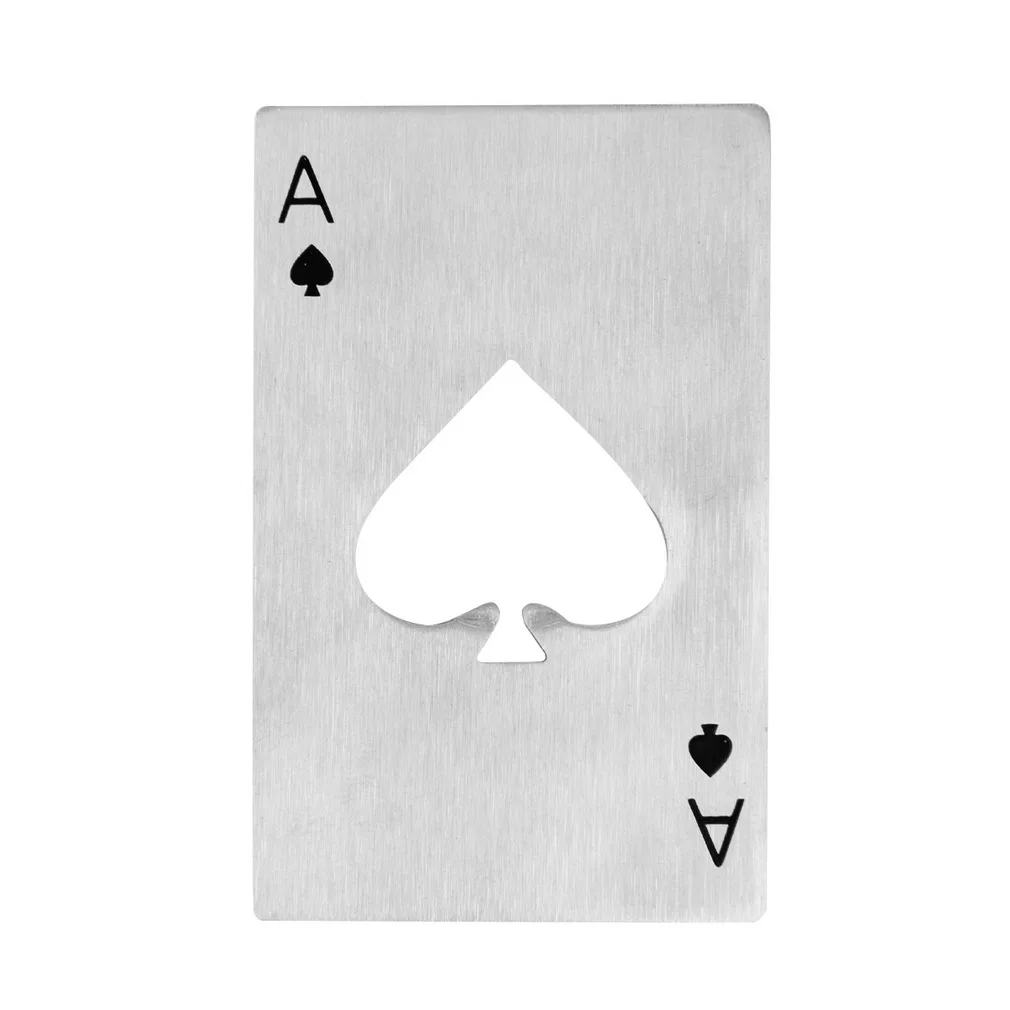 Стильный 1 шт. покер игральные карты Ace of Spades Бар Инструмент газировка, пиво, бутылка открывалка подарок