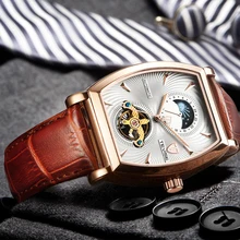 TEVISE Automatic Winding Watches Men Mechanical Watch Tourbillon Sport Business Relogio Automatico Masculino Square Clock shenhua mens steampunk skeleton watch men gold automatic mechanical watches self winding wristwatch relogio automatico masculino