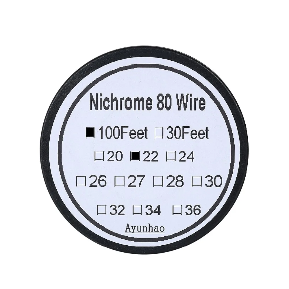 Нихромовая проволока 30 м/рулон 22 калибра из нержавеющей стали AWG 0 64 мм