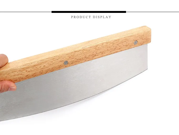 CTREE 1 шт. нож Pisa из нержавеющей стали бука большой нож с ручкой для пиццы для выпечки и тортов хлеба круглый нож для пиццы инструменты C290
