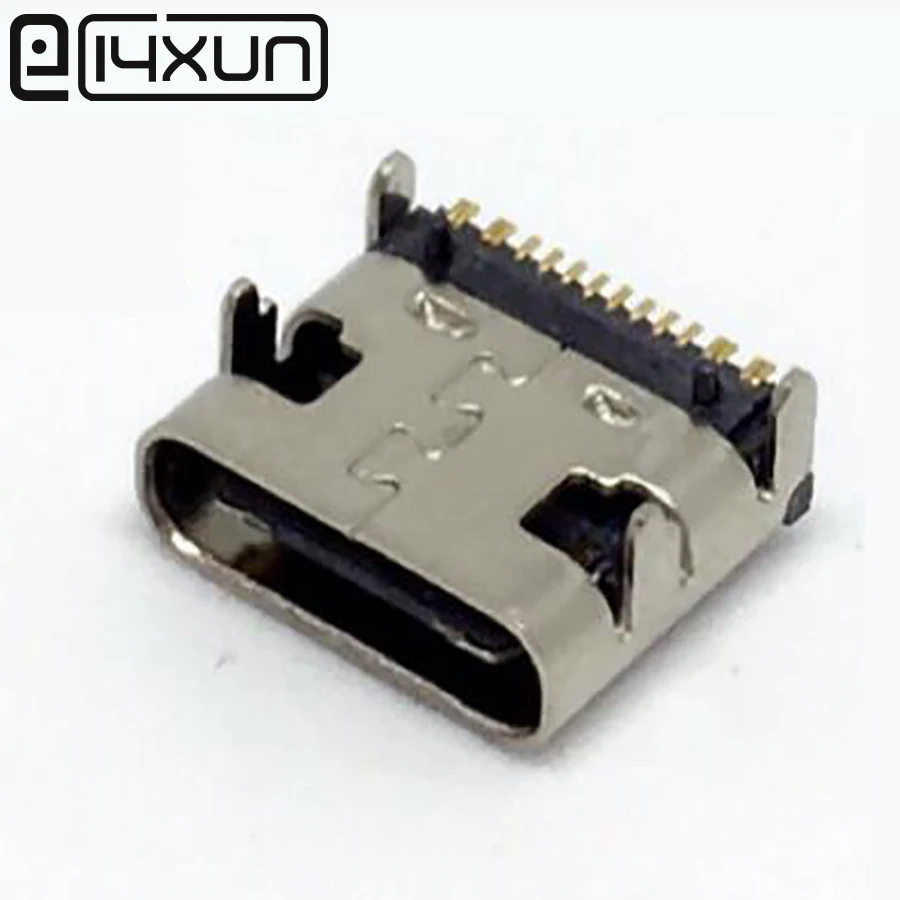 EClyxun 50 шт. USB 3 1 Type-C 16pin гнездовой разъем для мобильного телефона зарядный порт