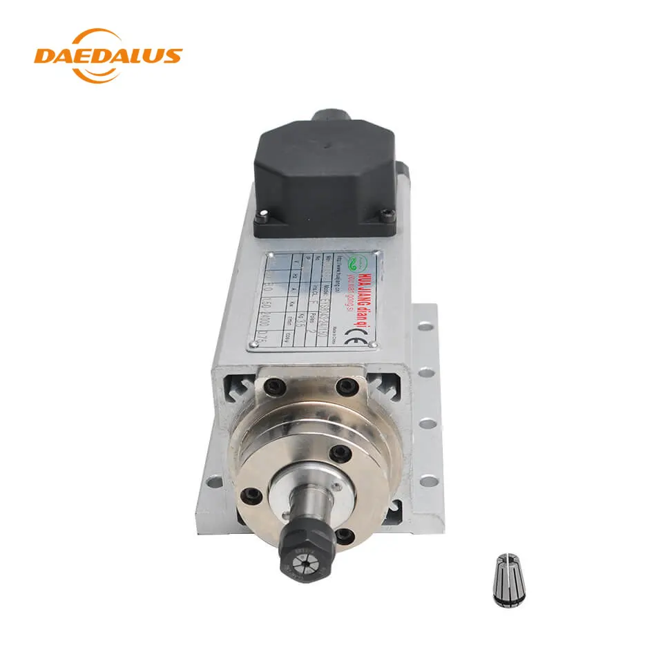 

Daedalus CNC Router Spindle Motor 220V 1500W 400HZ Frequency Air Cooled Spindle Motor With ER11 Collect for Milling Application