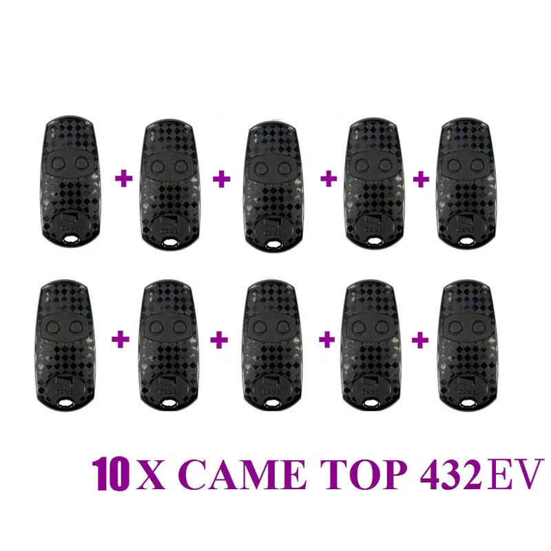 

Gate Door remote Control Duplicator for CAME TOP 432EV fixed code handsender 433Mhz 10 pieces