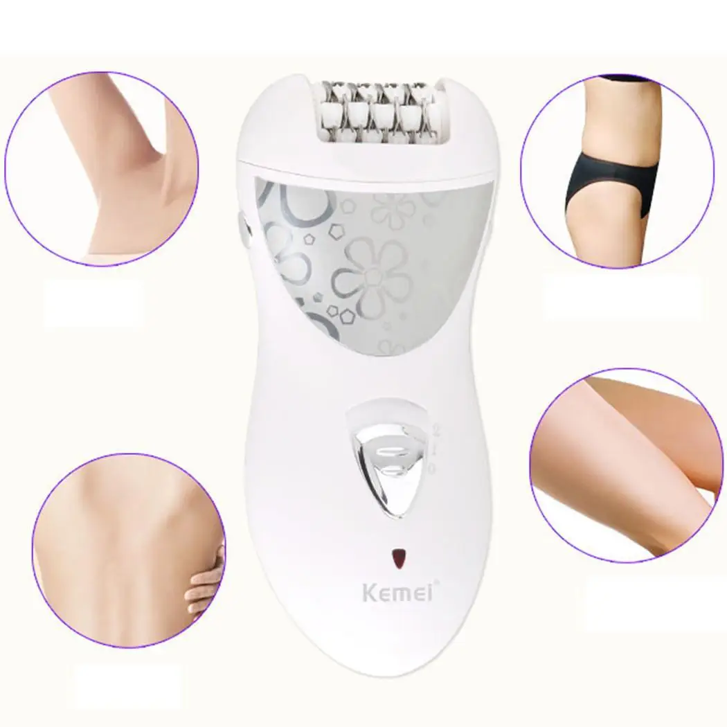 

Rechargeable Electric Epilator Shaving Hair Remover 3W Appliances EU Plug Women Foot Grinding 10H 3V Machine