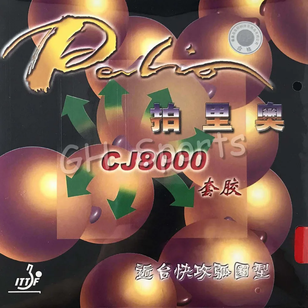 Резина для настольного тенниса (пинг понга) с губкой (45 47 градусов) Palio CJ8000|rubber