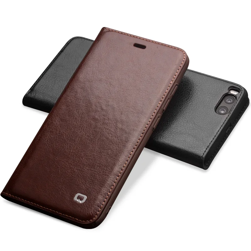 

QIALINO Leather Case for Xiaomi Mi6 Mi 6 Handmade Genuine Leather Wallet Flip Bag Cover for xiaomi6 Luxury Ultra Slim Flip Case