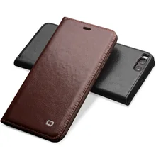 Ми-6 QIALINO Кожаный Чехол для Xiaomi Mi 6 Натуральной Кожи Ручной Работы бумажник Флип Сумка Обложка для xiaomi6 Роскошные Ультра Тонкий Флип Чехол