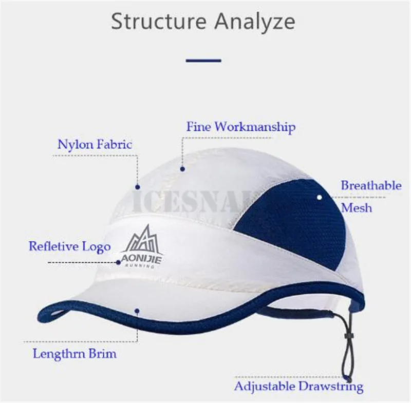 AONIJIE, уличная шляпа для мужчин и женщин, легкая Солнцезащитная шляпа для марафона, кепки для бега, альпинизма, кемпинга, пешего туризма