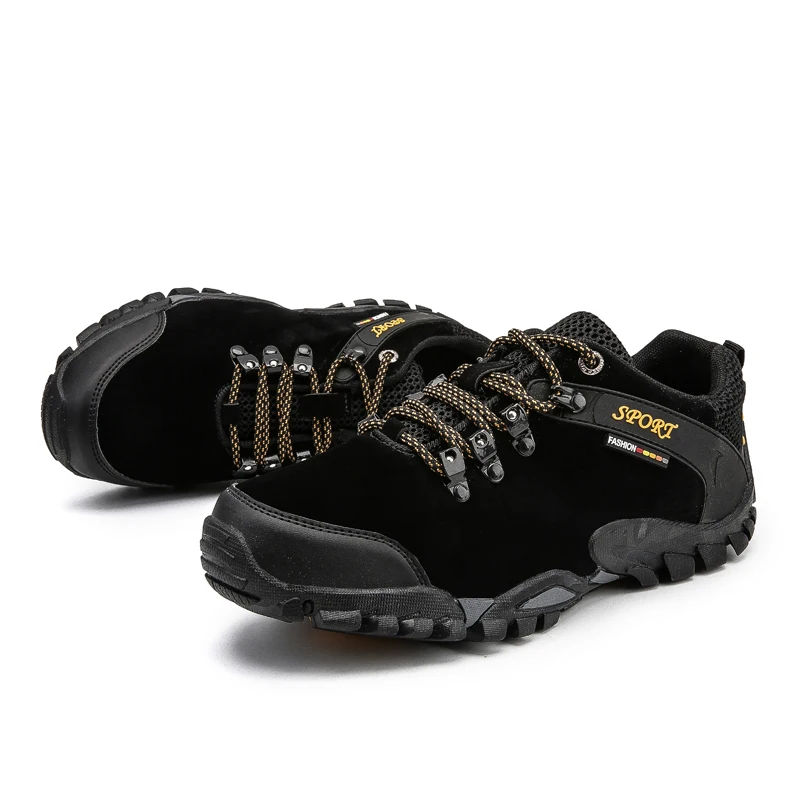 

High Quality Unisex Hiking Shoes Autumn Winter genuine leather Outdoor Mens women Sport Trekking Mountain Athletic Shoes