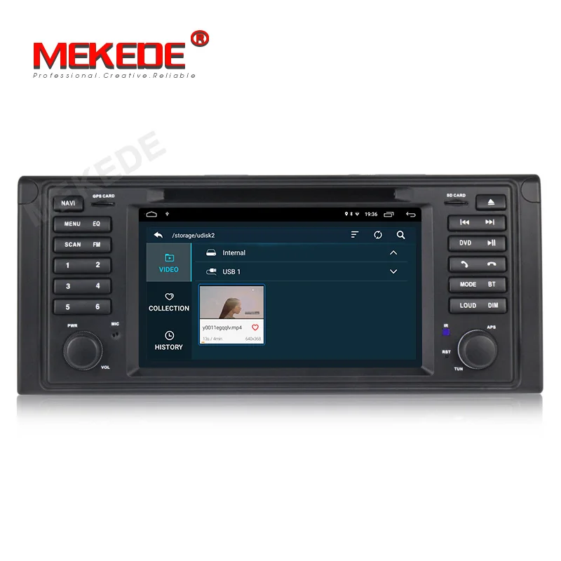 HD 1024X600 1DIN Android 9 2+ 32G Автомобильный dvd-плеер для BMW X5 E53 E39 gps стерео аудио навигация Мультимедиа экран головное устройство