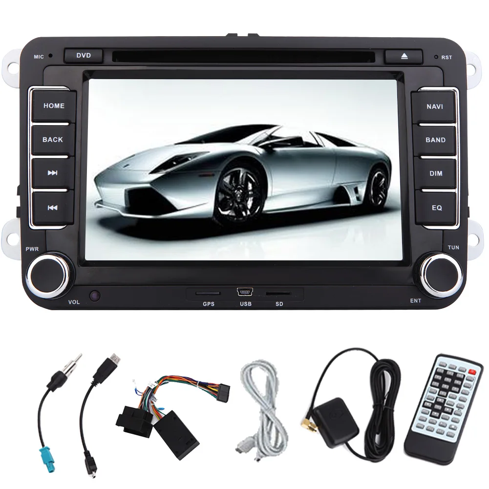 Flash Deal System USB Android 5.1 Car DVD Player Can Bus 4-CORE APP Auto For VW Volkswagen Autoradio GPS NAVI Radio Stereo 1080P Bluetooth 12