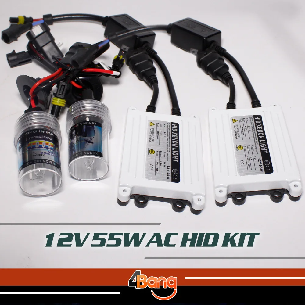 

free shipping Quick fast Start Bright AC 12V 55W H8 H9 H11 hid xenon kit fast bright Slim Ballast Car Headlight 3000K-30000K