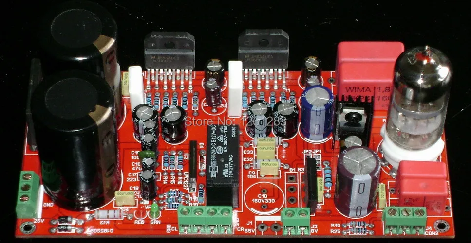 

Finsiheh LM3886+6N11 gourmet power amplifier board hifi amp board