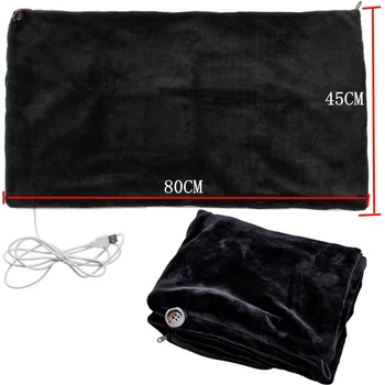 

45x80cm Car Baby Electric Warming Heating Blanket Pad Shoulder Neck Mobile Heating Scarf USB Soft 5v 4w Winter Warm Health Care