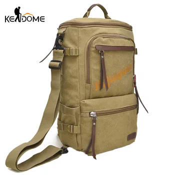 

Retro Multi-function Hiking Backpacks Men Canvas Sport Travel Shoulder Bag Rucksack Camouflage Bags Male Mochila Blaso XA149D