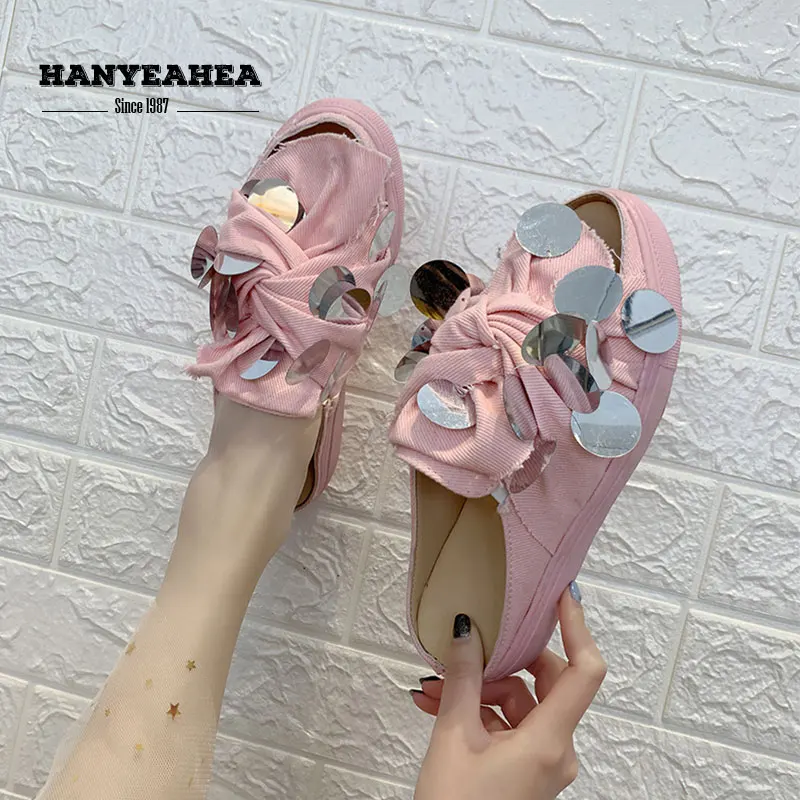 

Sequin Women's Slippers for Summer Fashion Casual Flat Slippers Classic Fashionable Sequin Women's Slippers for Summer