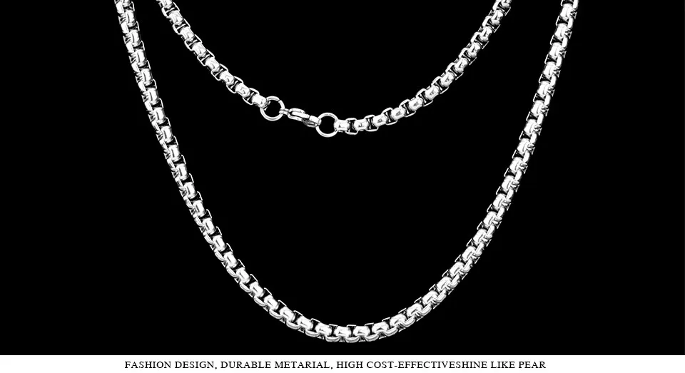 Байер, ожерелье из нержавеющей стали, твист, 2,5 мм-5,5 мм, модная цепочка Ожерелье для мальчика, Мужская цепочка, серебряный цвет, BN1010
