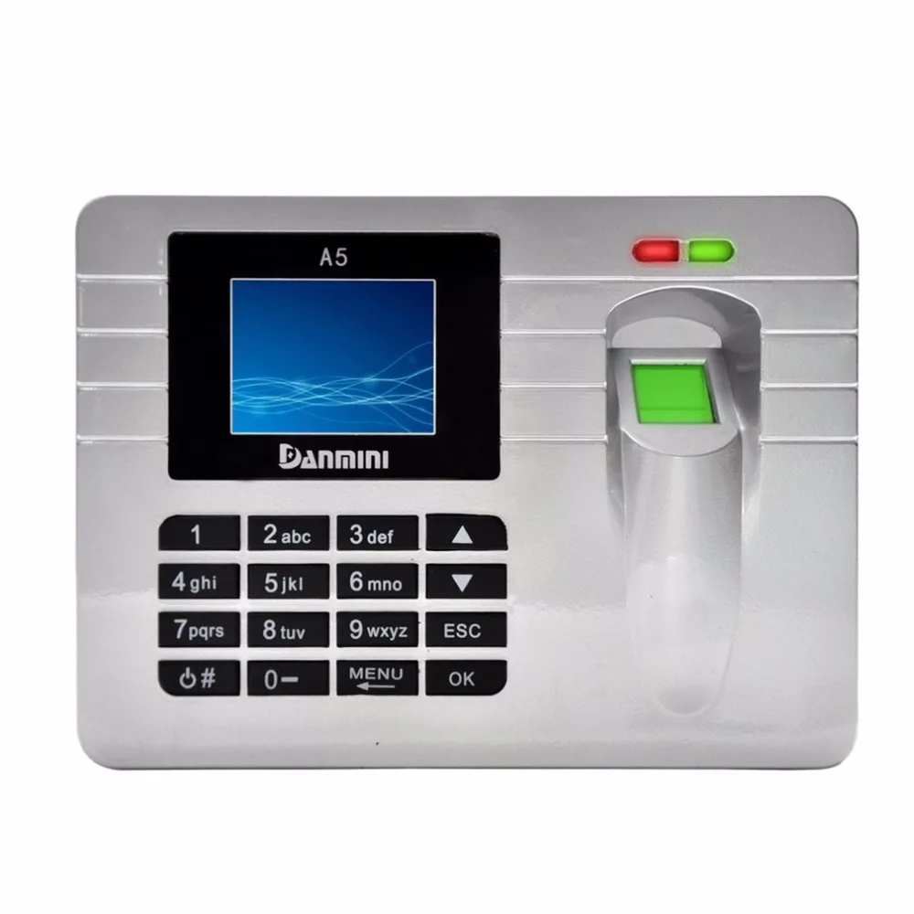 

DANMINI 2000users 2.4 inch TFT Screen fingerprint time attendance Employee Biometric Time Recorder With Usb Free Software
