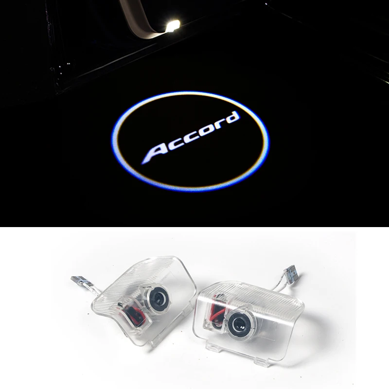 2pcs For Honda Accord 13 17 Led Car Door Logo Light Laser Projector Light Ghost Shadow Decorative Warming Lamp Accessories Accord Honda Accord Ledaccord Accessories Aliexpress