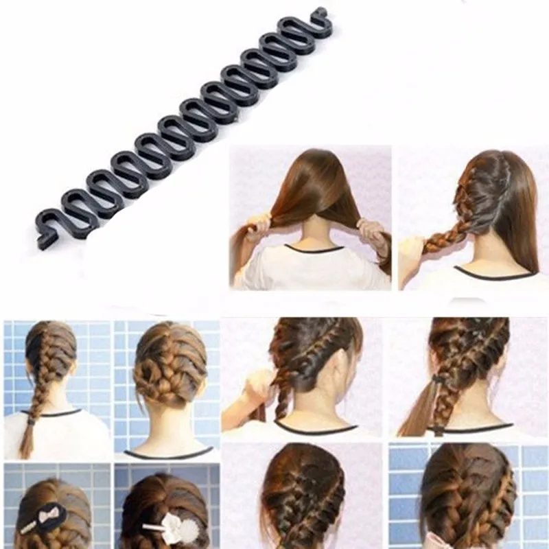 

5pcs Women Lady Hair Braiding Braider Tool Roller With Hair Twist Styling Maker Baby Girl Hair Accessories Tool To Weave
