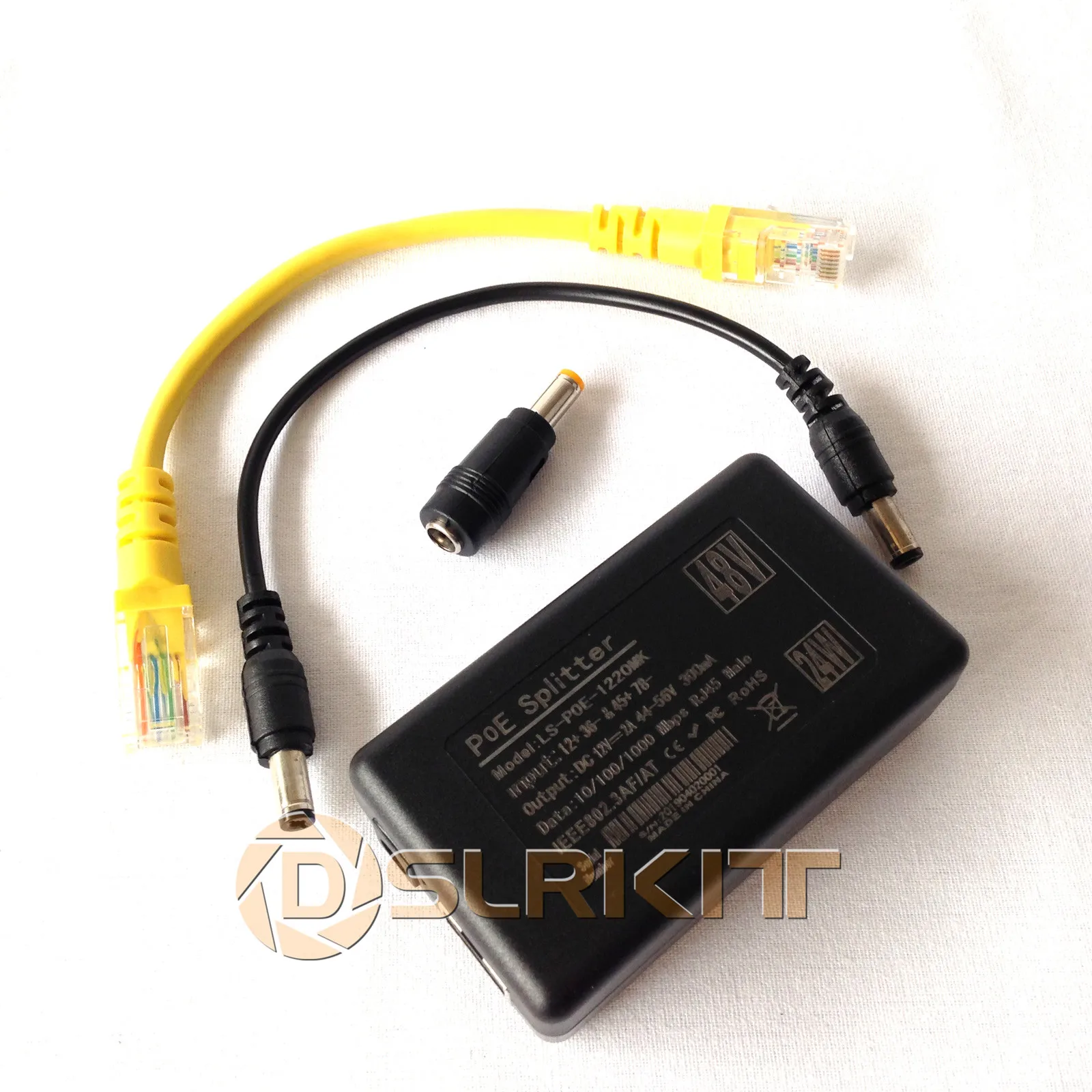 Gigabit 8023At 24Watt Active Poe Splitter 48V To 12V 2A Power Over Ethernet huismerk kopen in de aanbieding