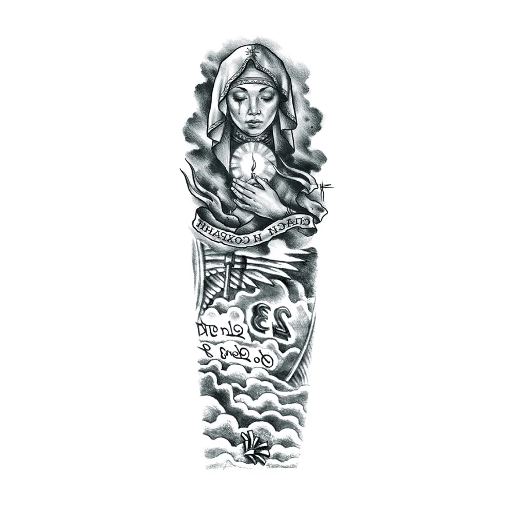 Временная тату наклейка 1 шт. Большая искусственная для девочек|tattoo sticker|fake tattoos