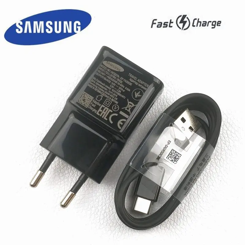 

original samsung Galaxy s9 Charger s8 plus 9V/1.67A adaptive fast charging adaptor quick charge usb type C cable for note 8 9