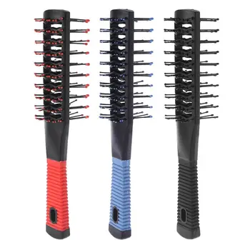 

1pc Double Side Massage Comb Black Plastic Anti-tangle Brushes Wide Teeth Brush Wide Teeth Hairdressing Brush
