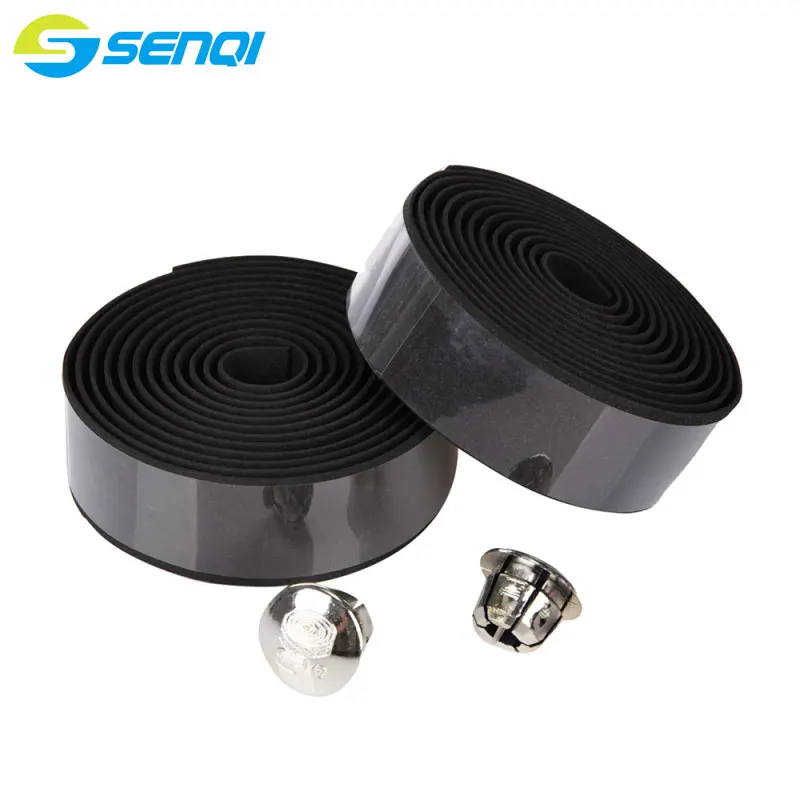 Best 17 Colours Available BMX Road Mountain Bike Sports Cork Handlebar Tape With Bar Ends Bicycle Handlebar Tapes FZE001