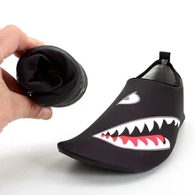 Водонепроницаемая обувь с принтом; Легкие Нескользящие быстросохнущие носки без шнуровки; обувь для улицы; летняя пляжная одежда для подводного плавания; спортивная одежда