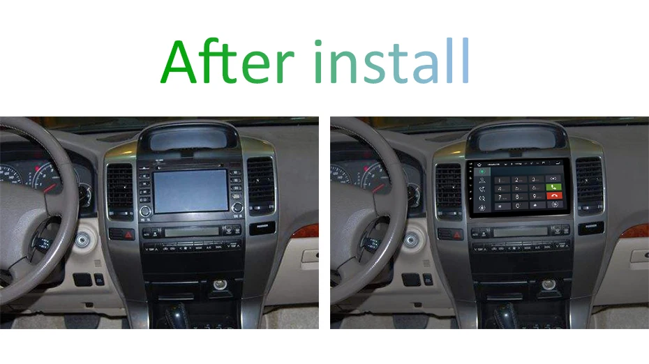 Top DSP IPS Android 9.0 Car GPS Radio for Toyota LAND CRUISER Prado 120 Lexus GX470 Multimedia Screen Build in 4G MODEM Slot No DVD 4