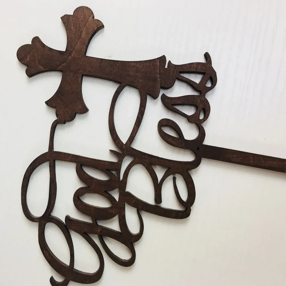 God Bless Cake Topper, First Communion Cake Topper Decorations, Baby Girl or Boy baptism for Confirmation Topper ,as Gift (2)