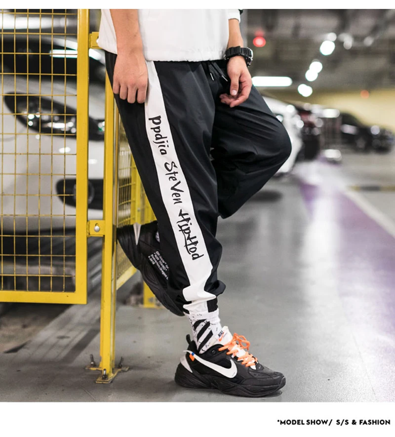Harem Cargo Pants Men Streetwear Hip Hop Japan Style Trousers Male Khaki Loose Straight Pants  (3)