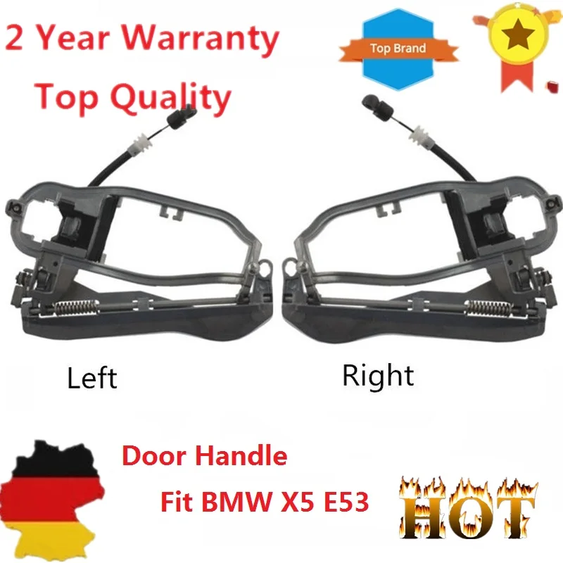 For BMW X5 E53 Front Right Drivers Side Door Handle Inner Carrier 51218243616