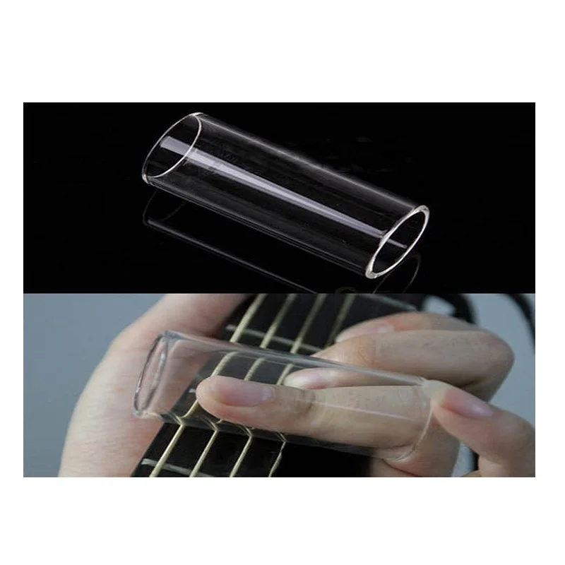 New High quality Electric Guitar String Plexiglass Resin Slide Glass Bottle Finger Tube Knuckle