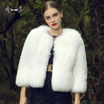 

BFFUR 2018 New Winter Women's Park With Natural Fur Full Pelt Outerwear Streetwear Real Fox Fur Coat Thick Warm Luxury Brand