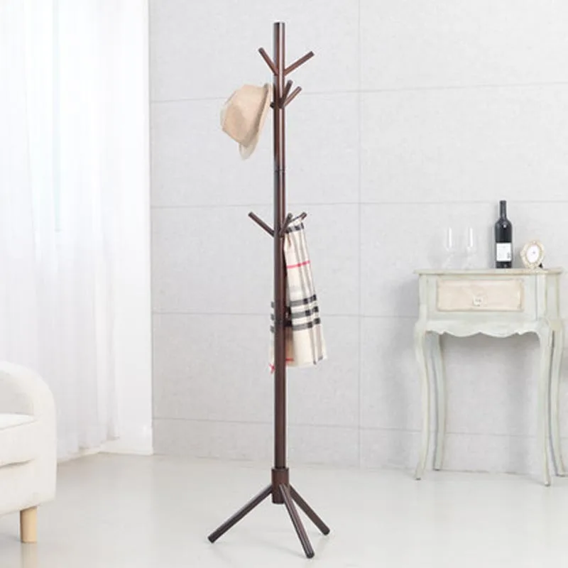 

Premium Bamboo Coat Rack Free Standing With 9 Hooks Wood Tree Coat Rack Stand For Coats Hats Scarves Clothes Handbags