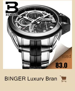 Free Shipping Wristwatches Men's Quartz Sport Utility Men Luxury Brand Automatic Chronograph Binger Military Watches Gift